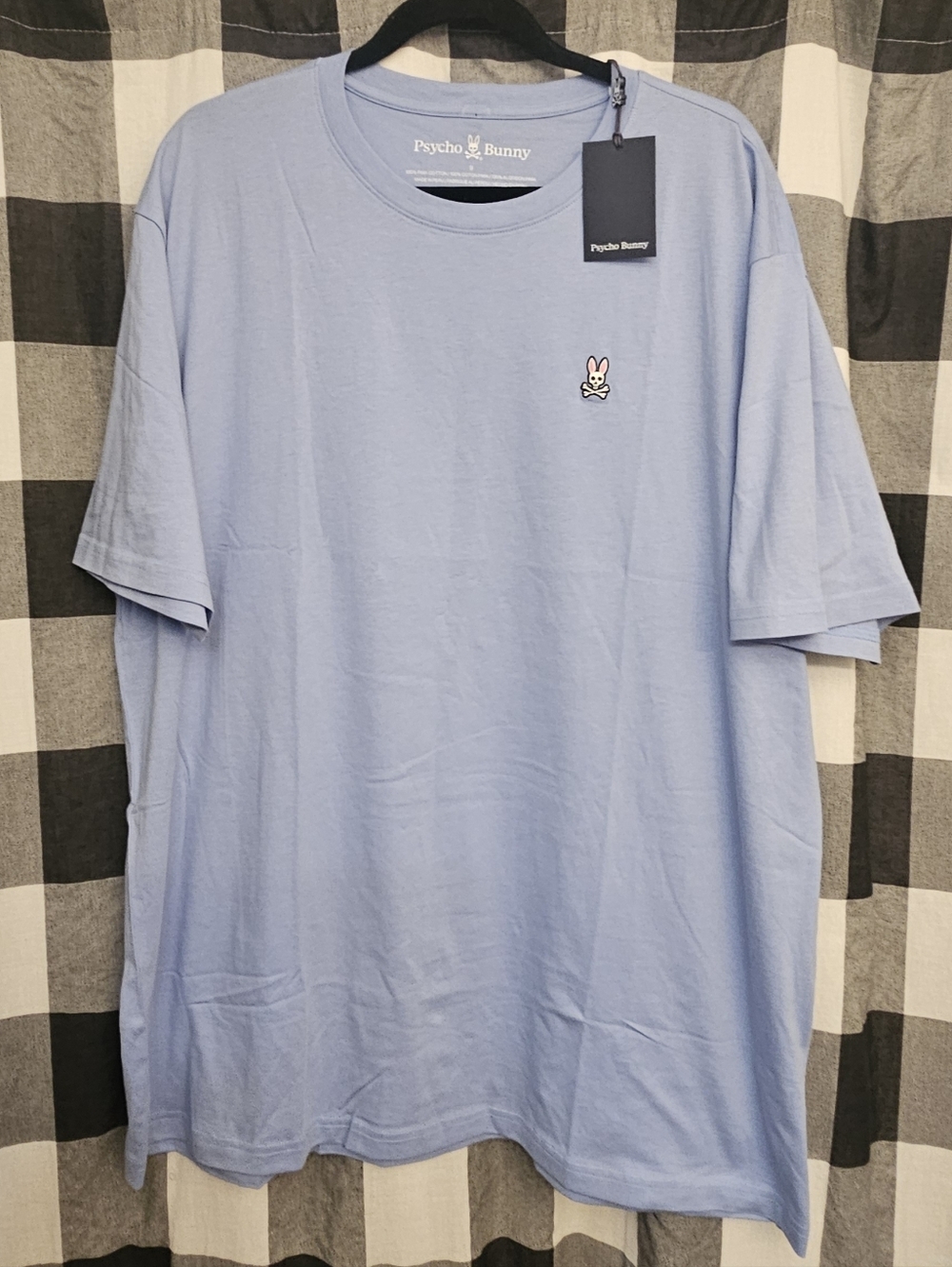 Psycho Bunny Men's Classic Logo Tee — Light Blue